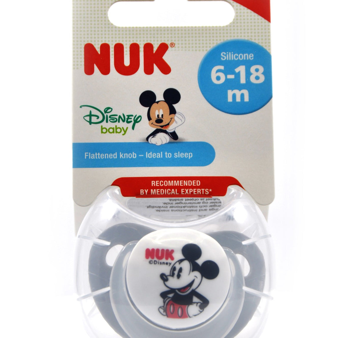 NUK Pacifier Silicone Size 2 Mickey (1 Pc) - MamaApp