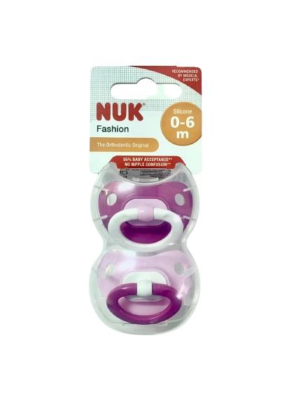 MamaApp NUK Silicone Pacifier Fashion 0-6 Months