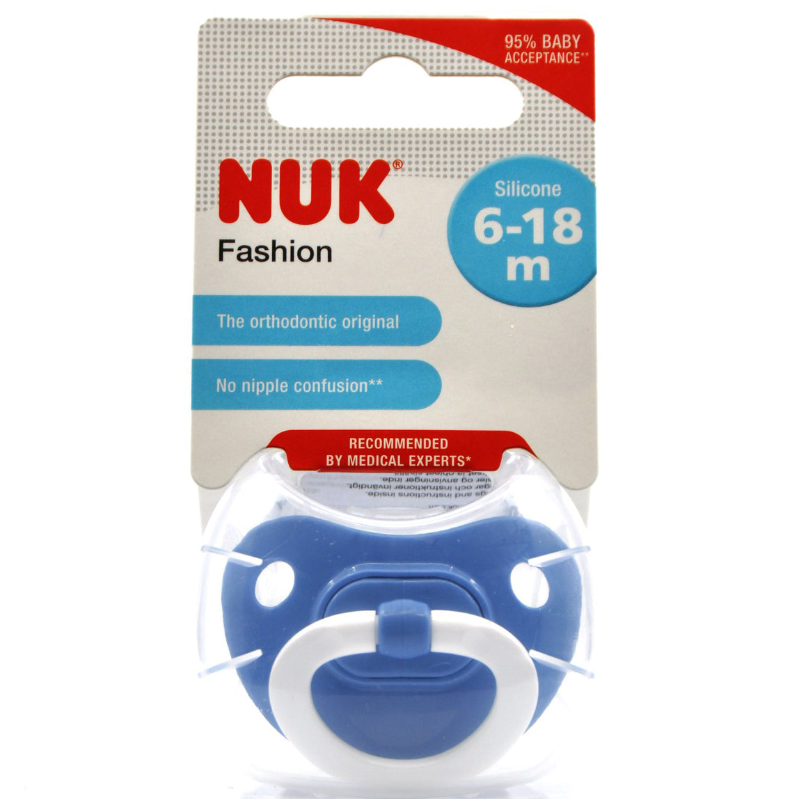 NUK Pacifier Silicone Size 2 Fashion (1 Pc) - MamaApp