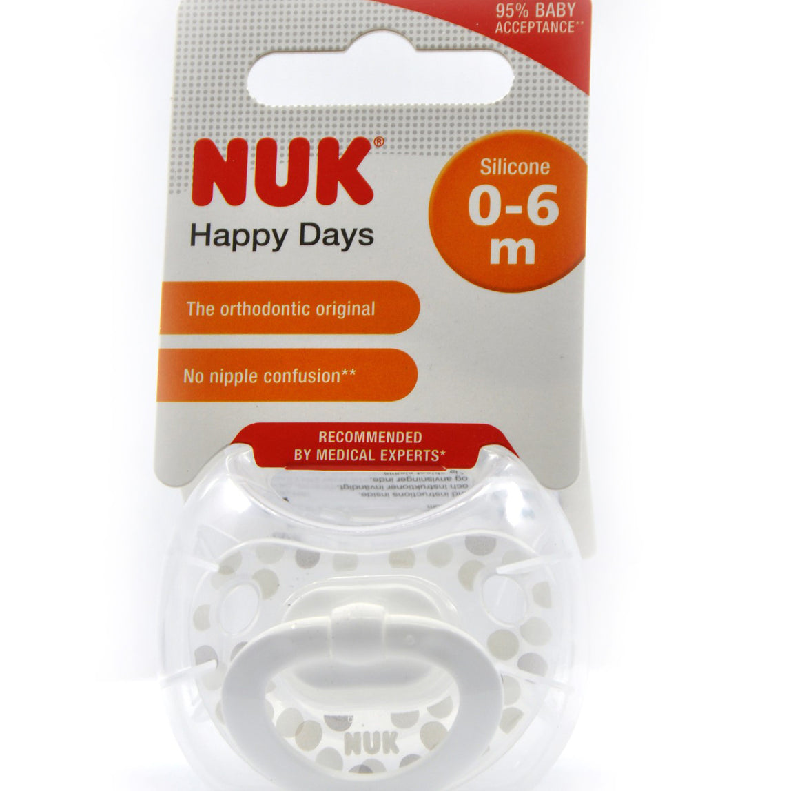 NUK Pacifier Silicone Size 1 Happy Days (1 Pc) - MamaApp