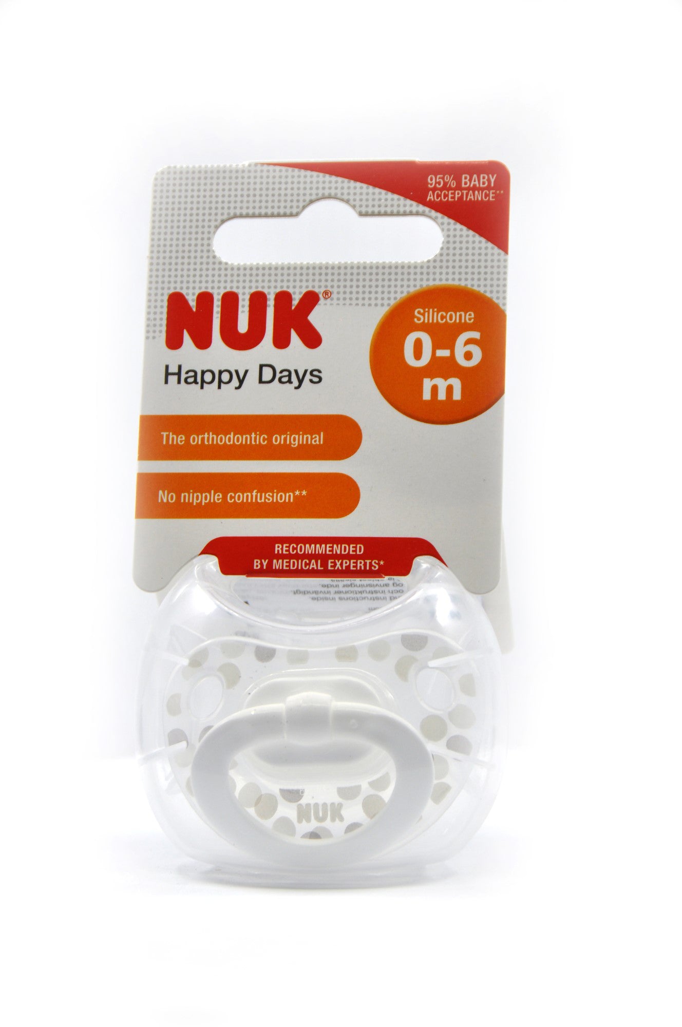 MamaApp NUK Pacifier Silicone Size 1 Happy Days (1 Pc)