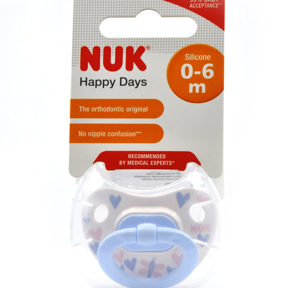 NUK Pacifier Silicone Size 1 Happy Days (1 Pc) - MamaApp