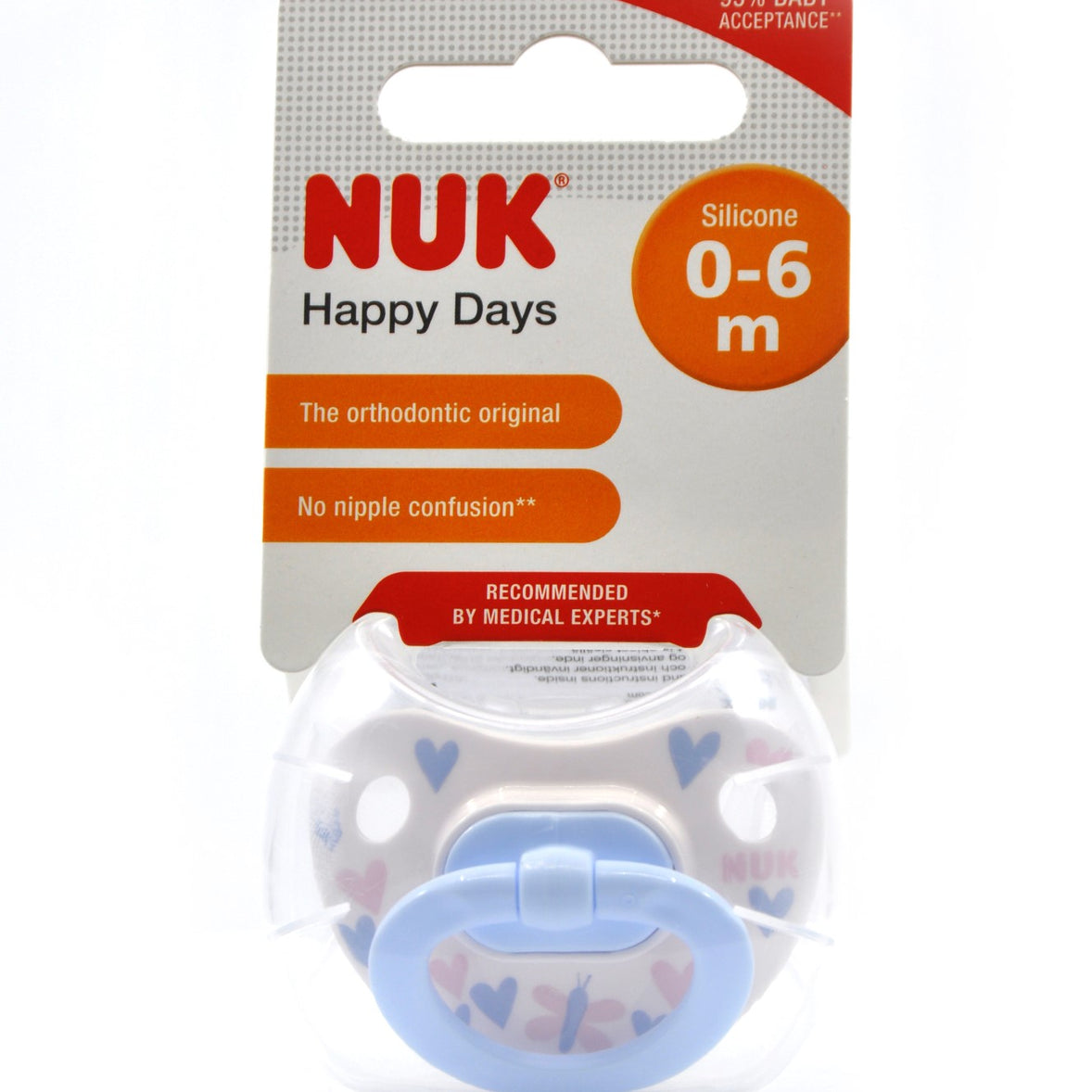 MamaApp NUK Pacifier Silicone Size 1 Happy Days (1 Pc)