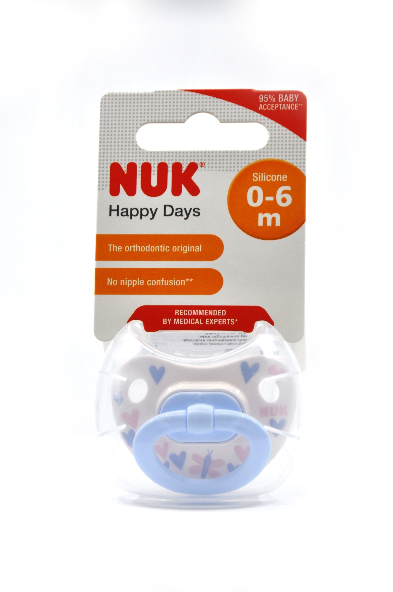 MamaApp NUK Pacifier Silicone Size 1 Happy Days (1 Pc)