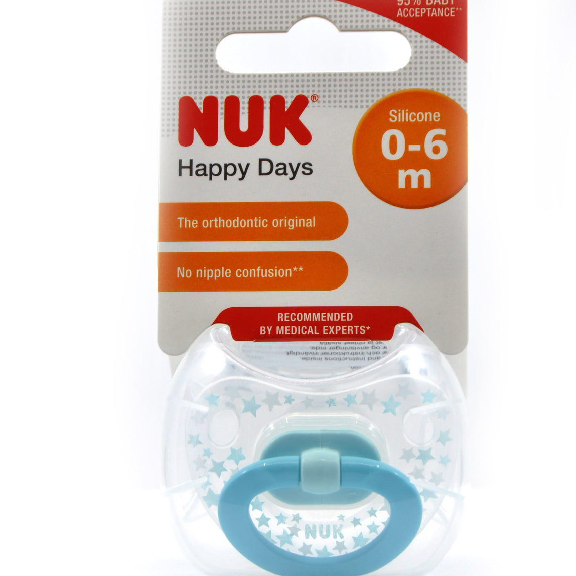 NUK Pacifier Silicone Size 1 Happy Days (1 Pc) - MamaApp