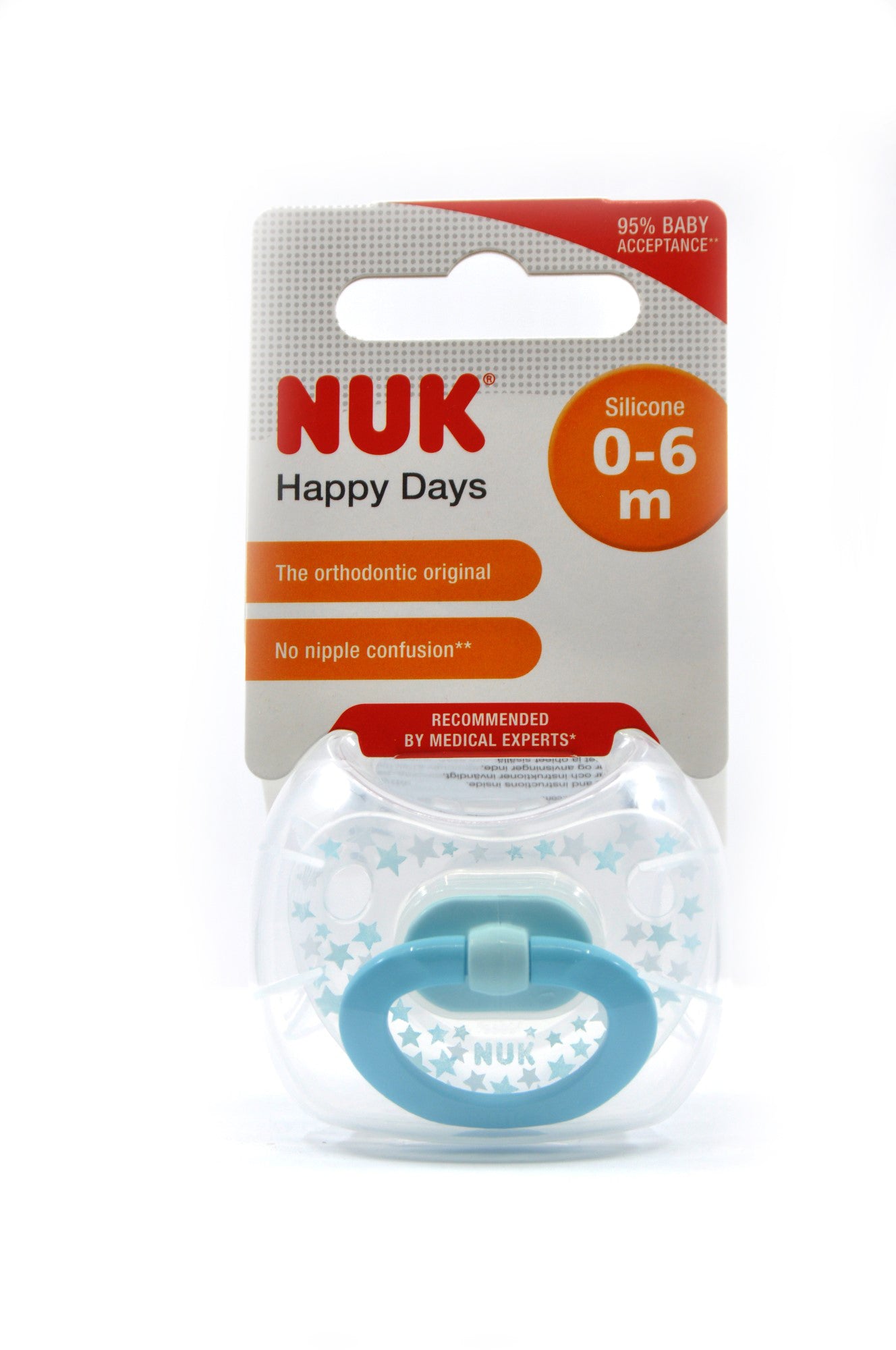 MamaApp NUK Pacifier Silicone Size 1 Happy Days (1 Pc)