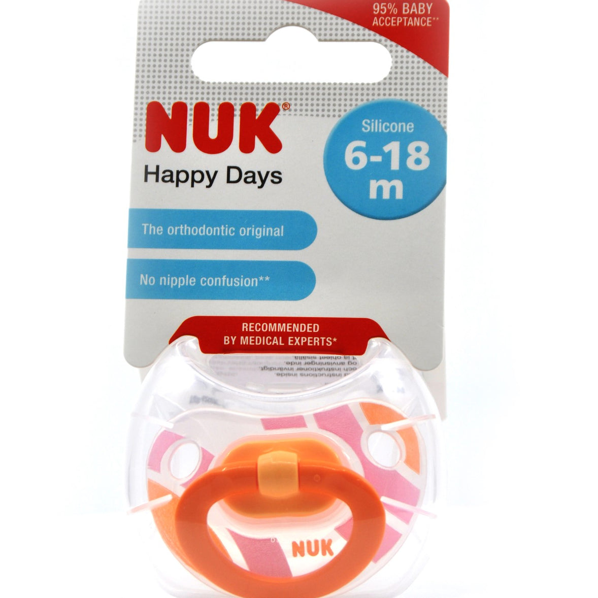 MamaApp NUK Pacifier Silicone Size 2 Happy Days (1 Pc)