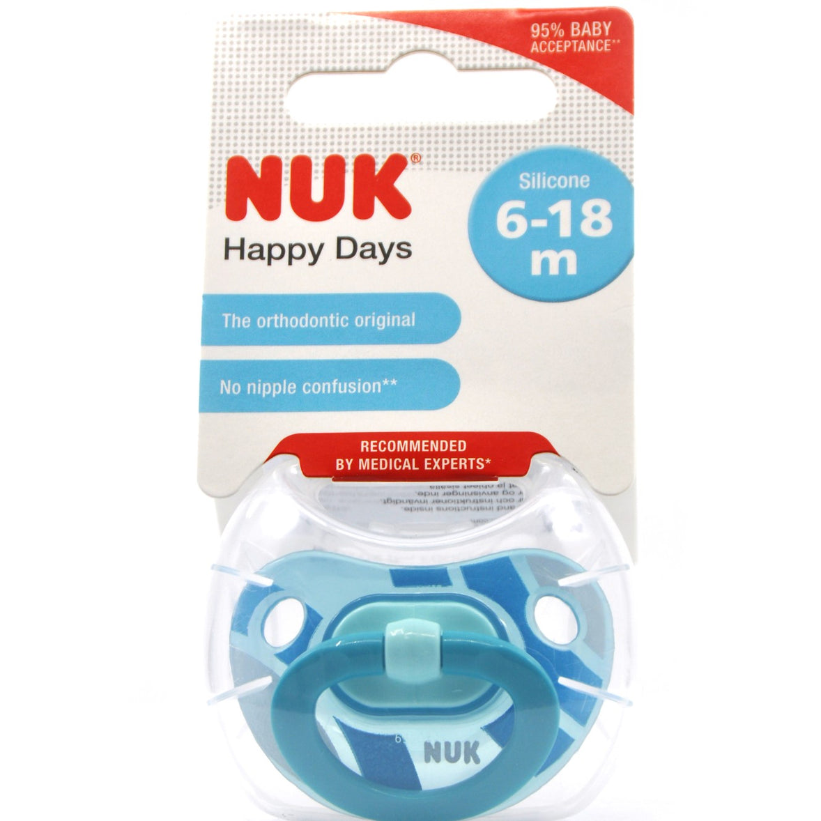MamaApp NUK Pacifier Silicone Size 2 Happy Days (1 Pc)