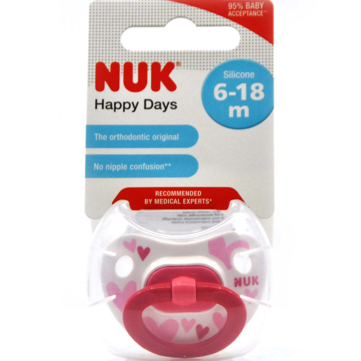 MamaApp NUK Pacifier Silicone Size 2 Happy Days (1 Pc)
