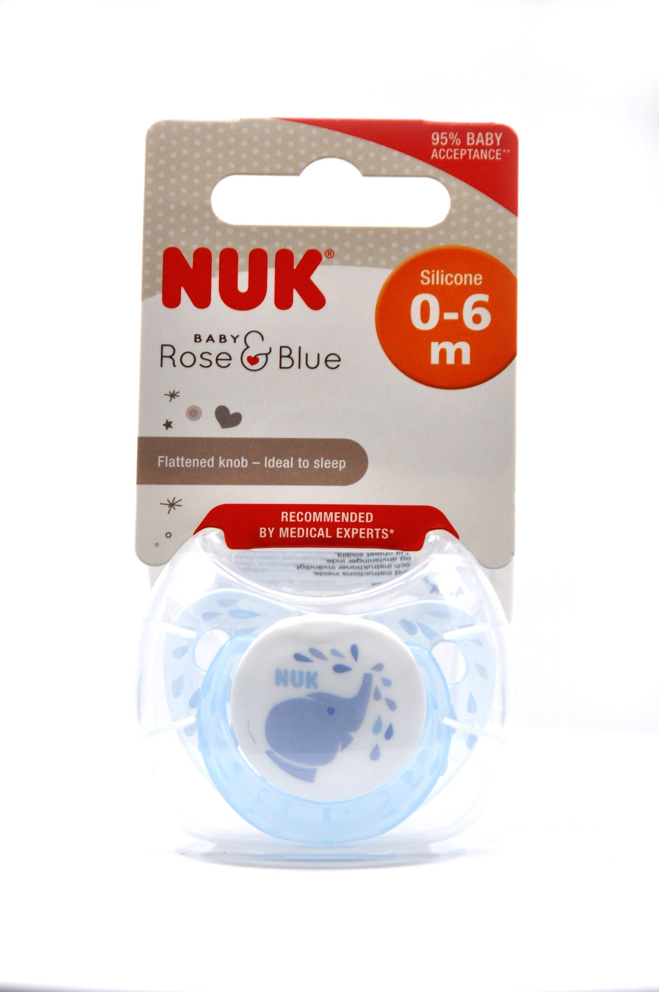 MamaApp NUK Pacifier Silicone Size 1 Baby Blue (1 Pc)