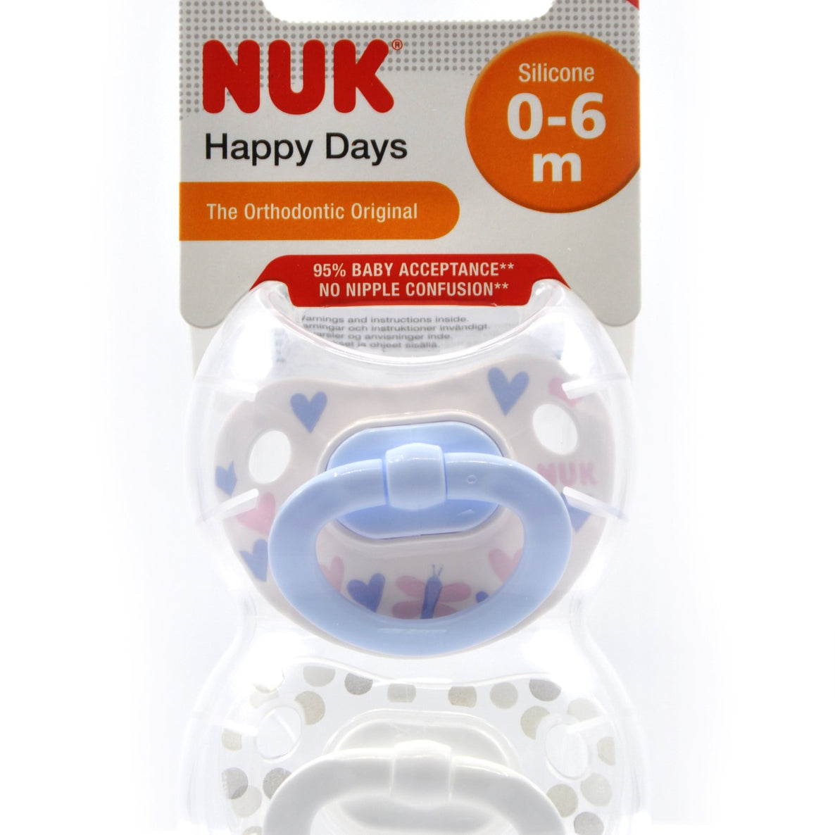 NUK Pacifier Silicone Size 1 Happy Days (2 Pcs) - MamaApp