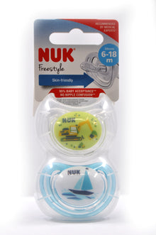 MamaApp NUK Pacifier Silicone Size 2 Freestyle (2 Pcs)