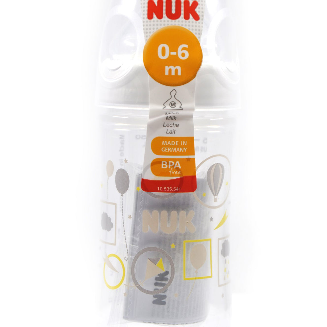 NUK Classic Love Plastic Bottle Silicone Size 1 150ml - MamaApp