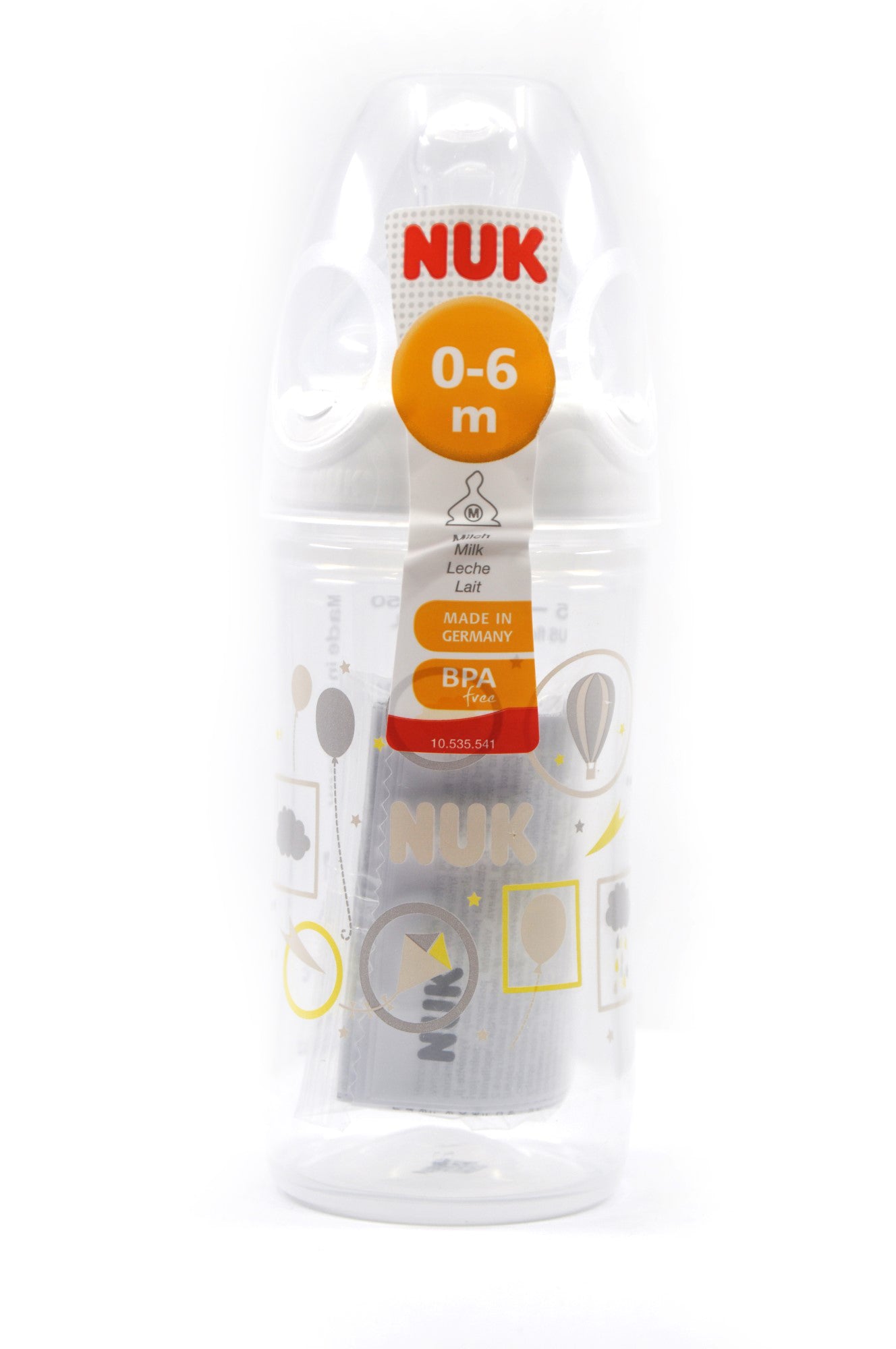MamaApp NUK Classic Love Plastic Bottle Silicone Size 1 150ml