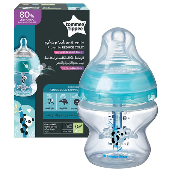 Tommee Tippee Advanced Anti-Colic Feeding Bottle, 150ml x1 - Deco - MamaApp