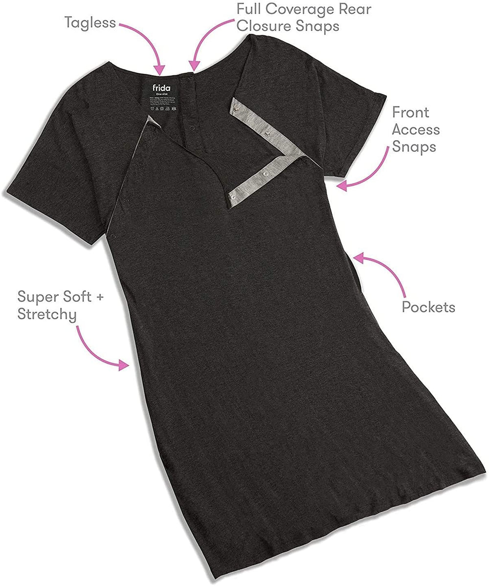 FridaMom Delivery and Nursing Gown