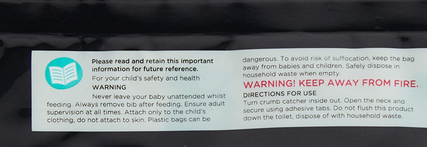 Tommee Tippee On The Go Disposable Bibs with Crumb & Mess Catcher