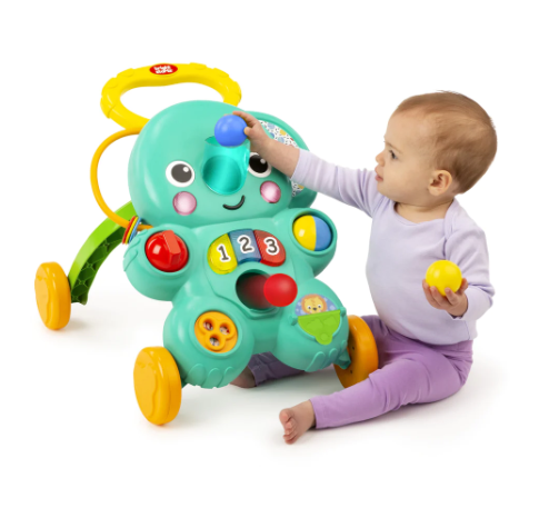 Kids2 Bright Starts Elephant Stroll 'n Roll 2-in-1 Ball Play Walker