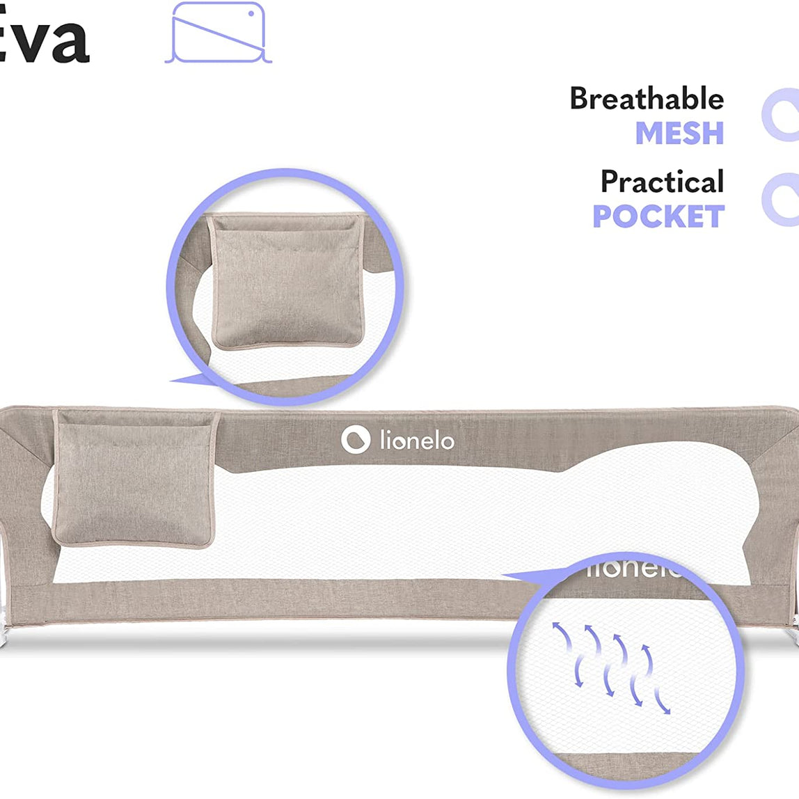 Lionelo Eva Bed Rail - MamaApp