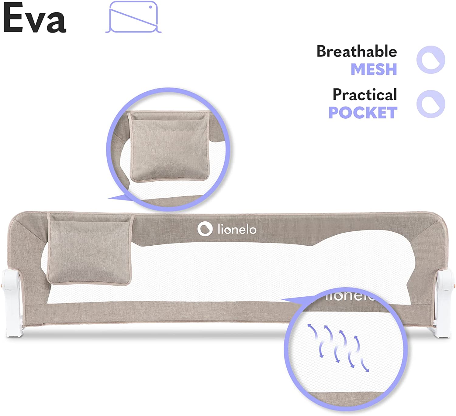 Lionelo Eva Bed Rail