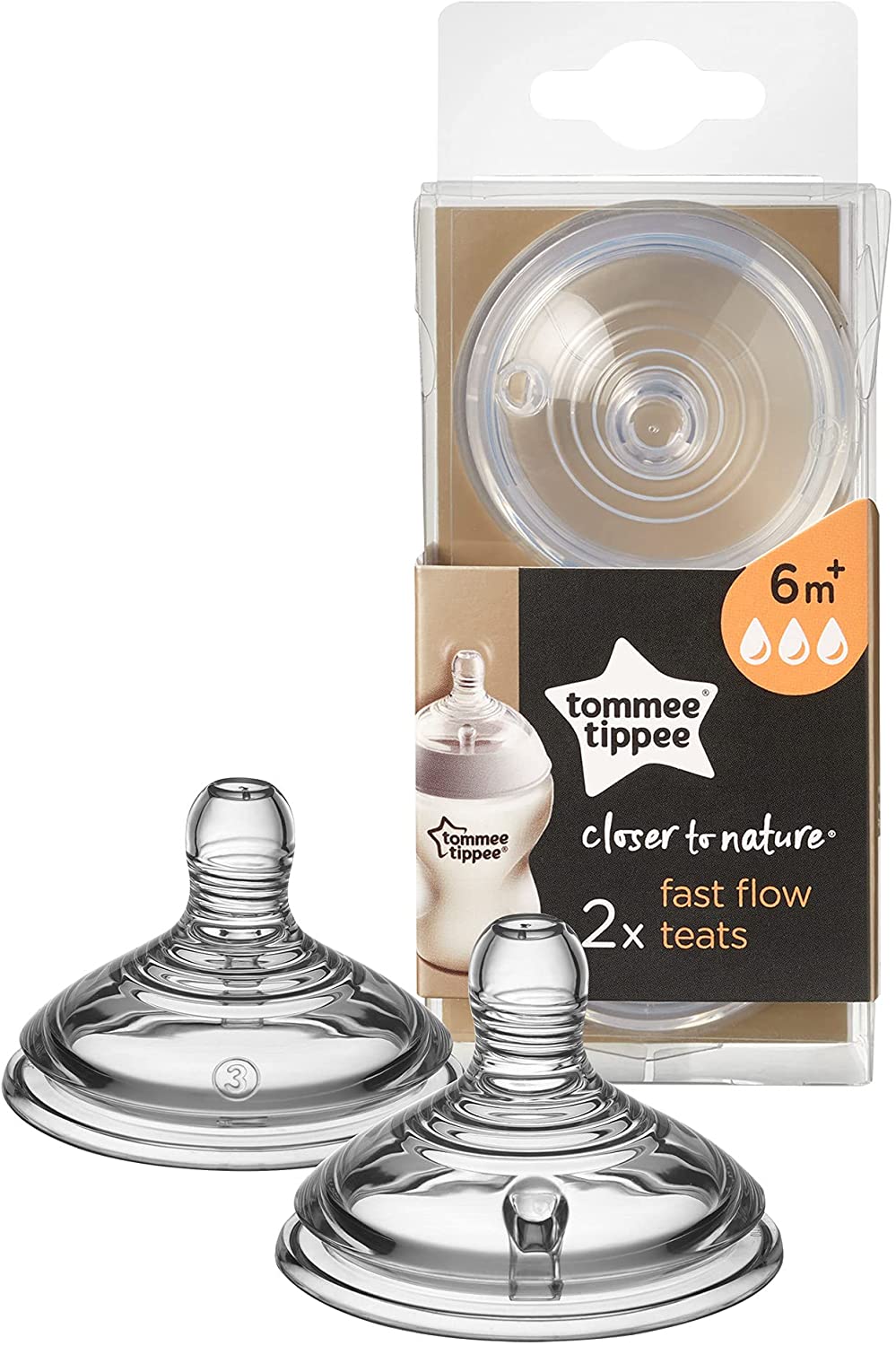 Tommee Tippee Closer To Nature Teats 2 Packs