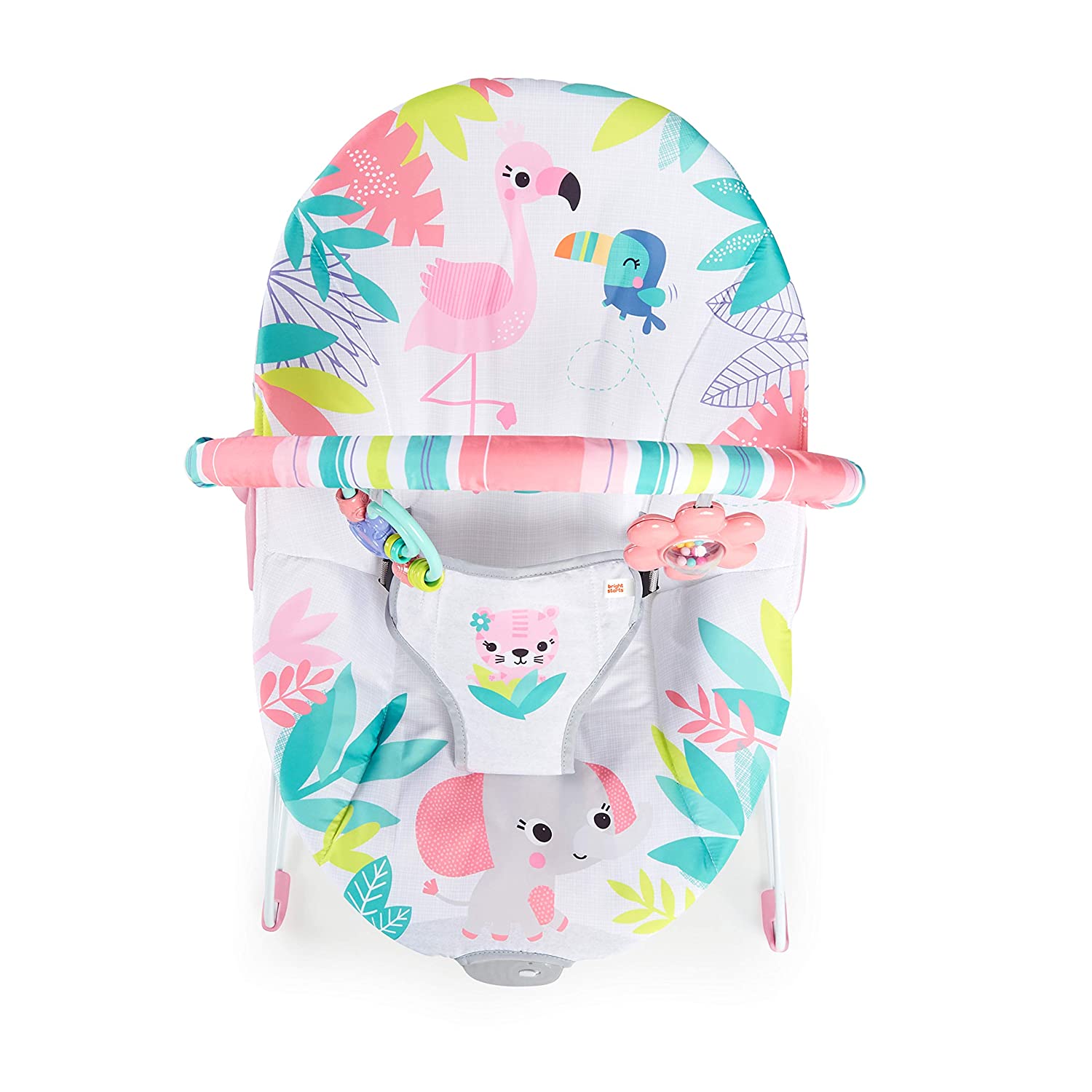 Kids2 Bright Starts Flamingo Vibes Vibrating Bouncer