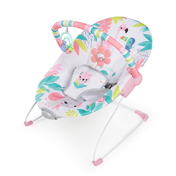 Kids2 Bright Starts Flamingo Vibes Vibrating Bouncer