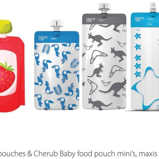Cherub Baby Food Pouch & Breast Milk Bag Organizer