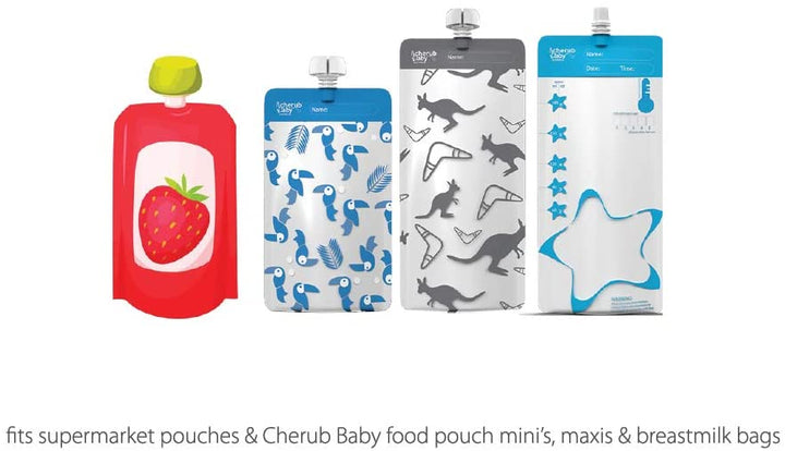 Cherub Baby Food Pouch & Breast Milk Bag Organizer