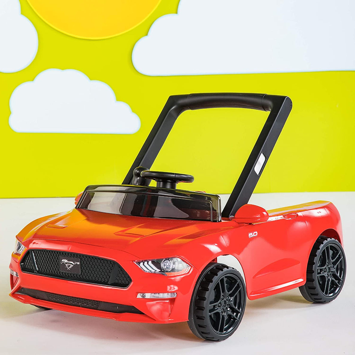 Bright Starts Ford Mustang 4 in 1  Walker - Red - MamaApp