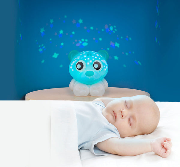 Playgro Goodnight Bear Night Light and Projector (Mint and White)