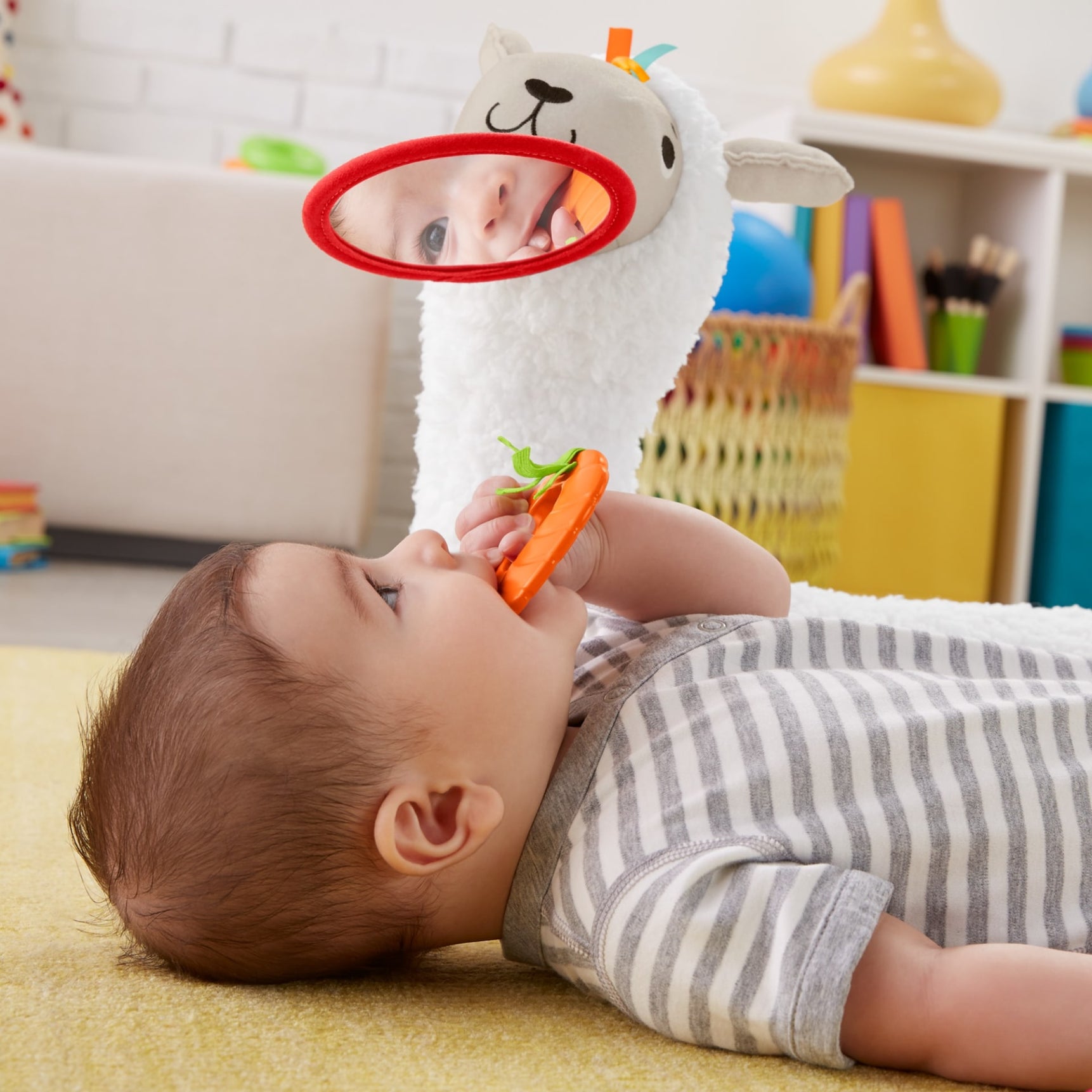 Fisher Price Grow-With-Me Tummy Time Llama - MamaApp