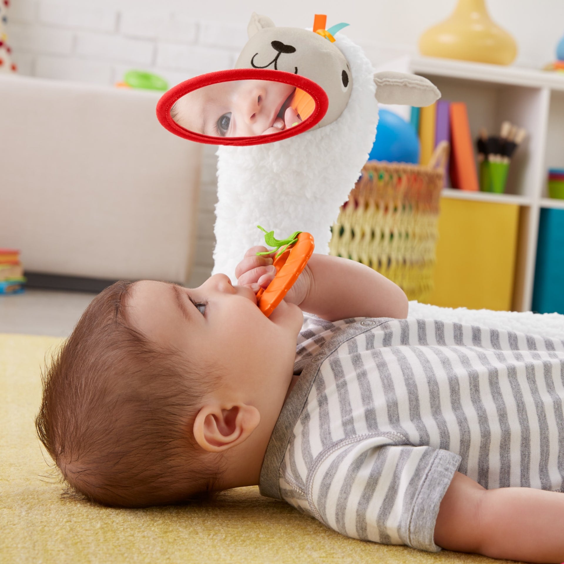 Fisher Price Grow-With-Me Tummy Time Llama
