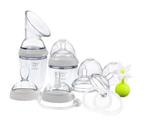 Haakaa Gen. 3 Premium Silicone Pump & Bottle Pack - Grey