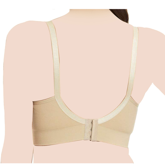 Hands Free Pumping & Nursing Bra - Beige (Unpadded) - MamaApp
