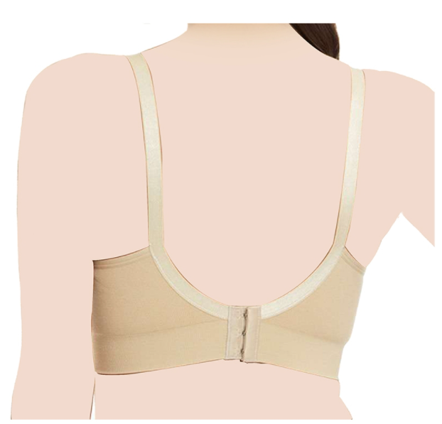 Hands Free Pumping & Nursing Bra - Beige (Unpadded)