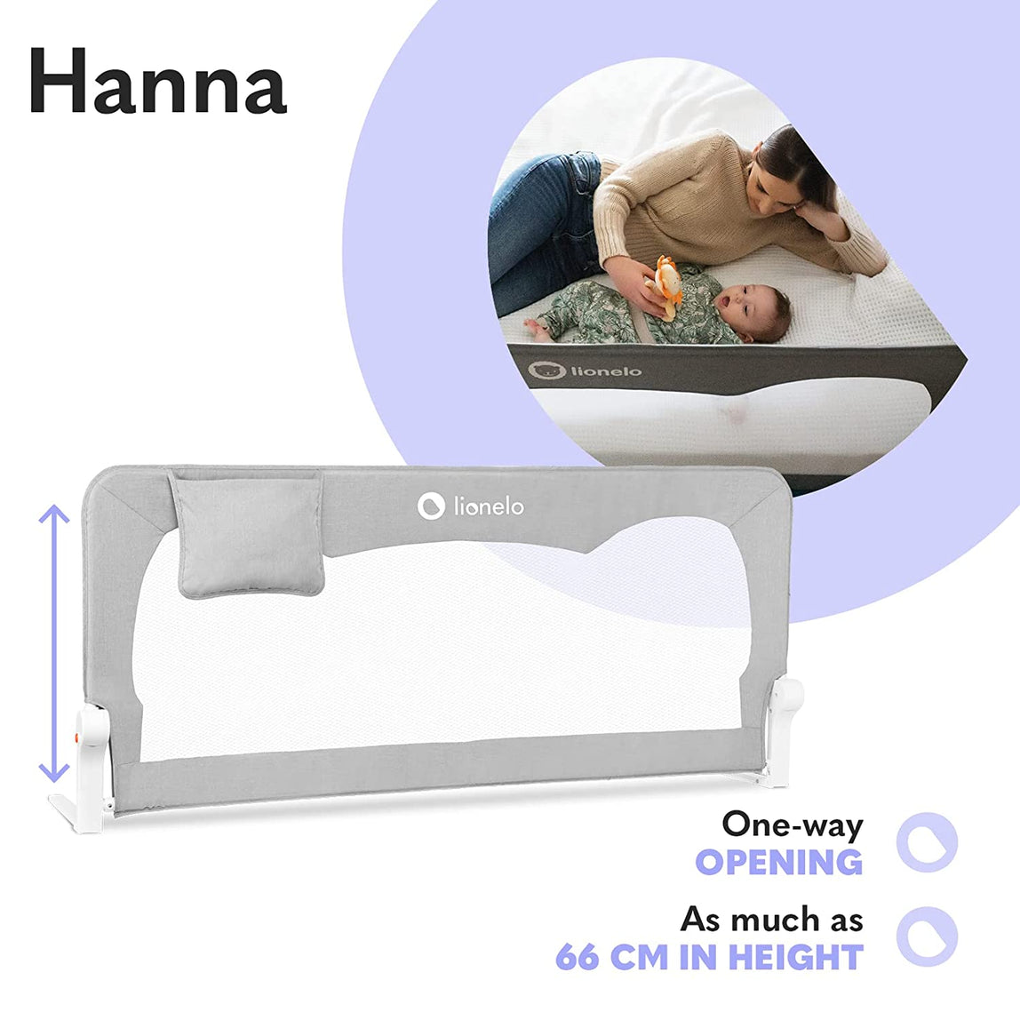 Lionelo Hanna Bed Rail - MamaApp