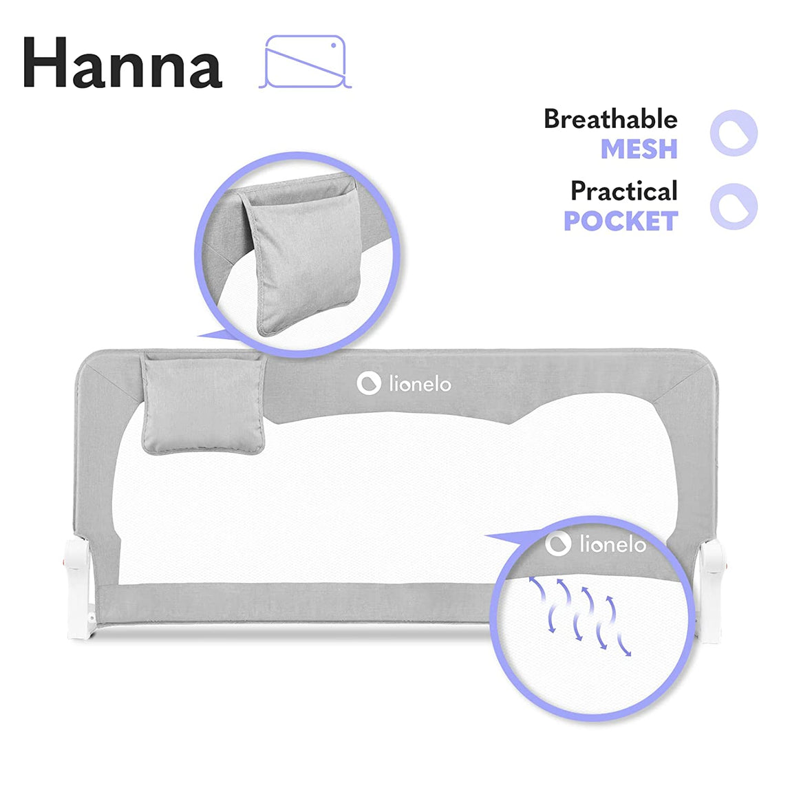 Lionelo Hanna Bed Rail - MamaApp