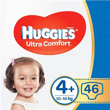 Huggies Diaper 4+ Jumbo Pack (46's)