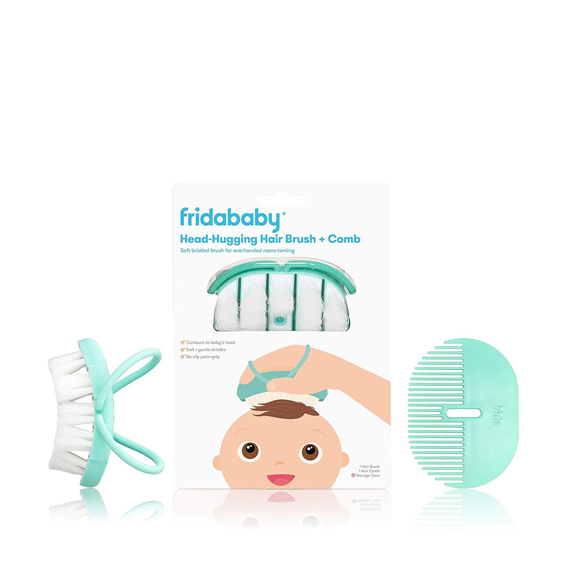 FridaBaby Head Hugging Hair Brush + Comb - MamaApp
