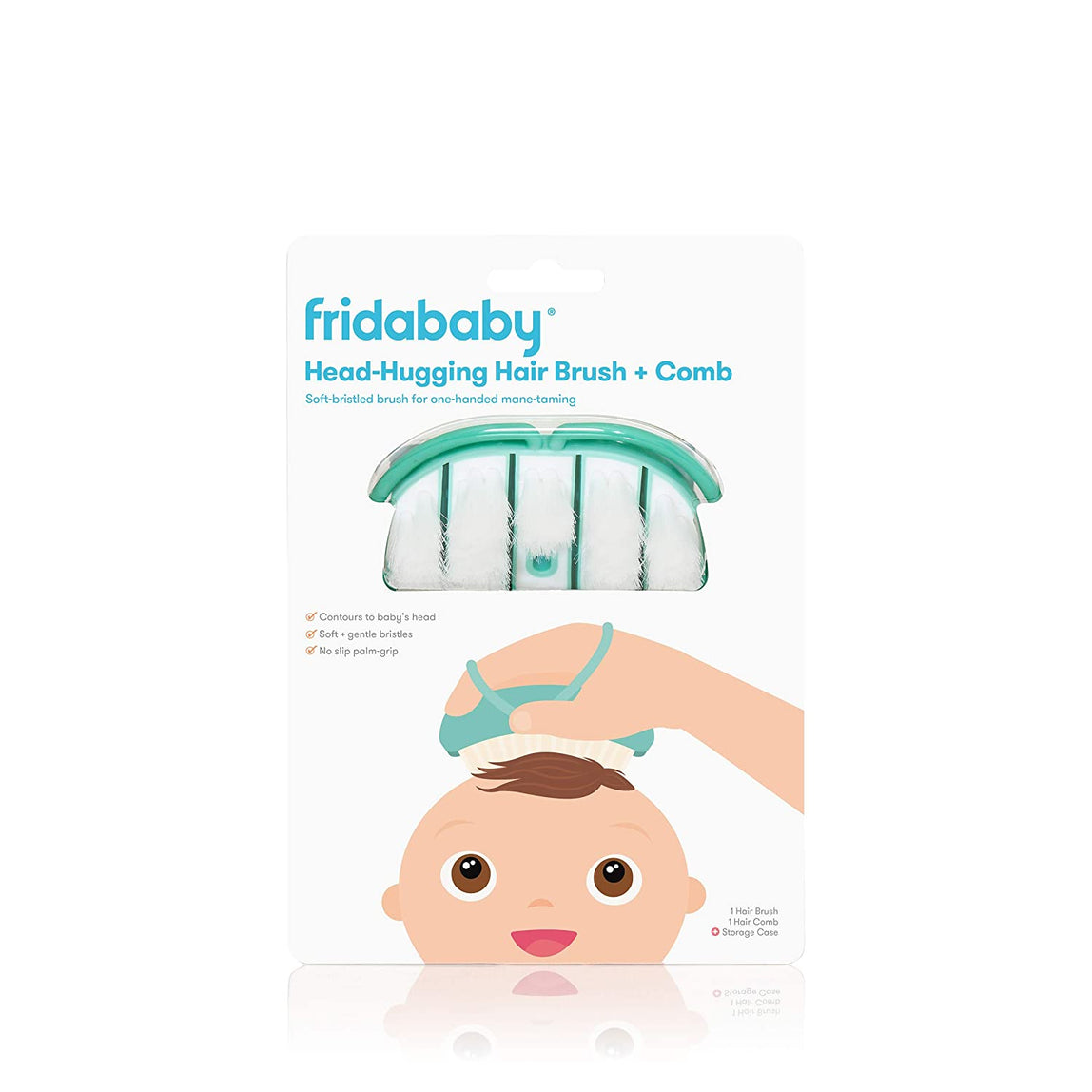 FridaBaby Head Hugging Hair Brush + Comb - MamaApp