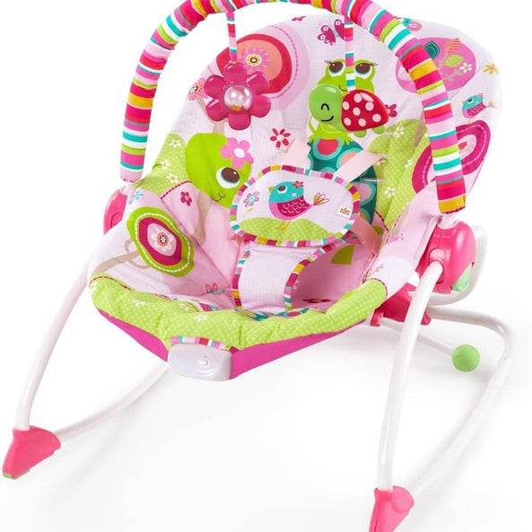 Kids2 Bright Starts Infant To Toddler Rocker Raspberry Garden