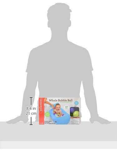 Infantino Whale Bubble Ball Inflatable Bath Tub