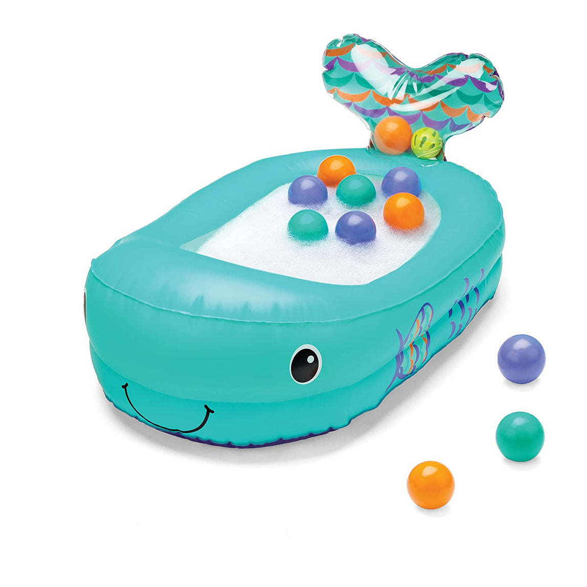 Infantino Whale Bubble Ball Inflatable Bath Tub - with temprature sensor - MamaApp