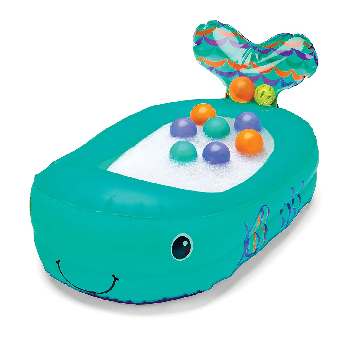 Infantino Whale Bubble Ball Inflatable Bath Tub - with temprature sensor - MamaApp