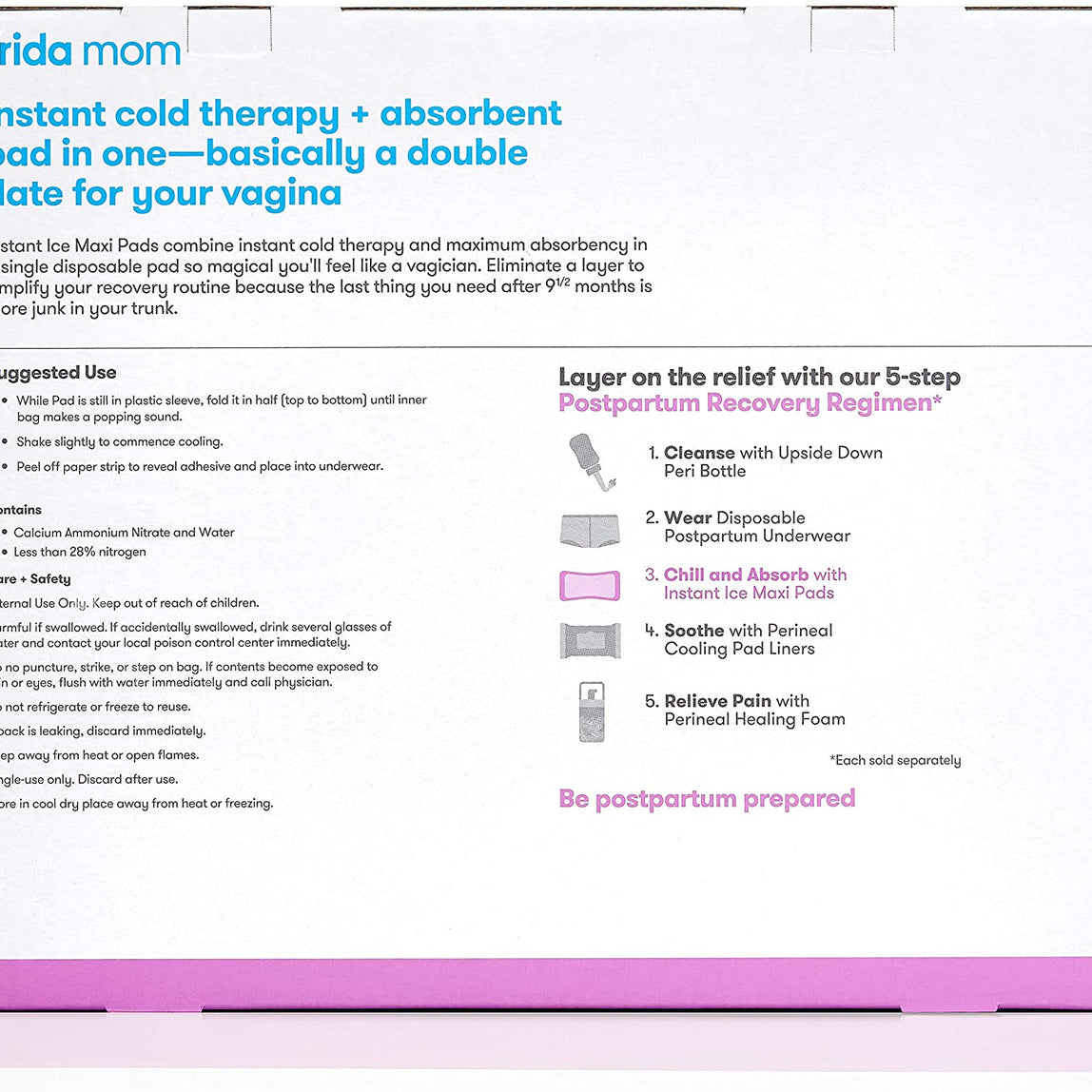 Frida Mom Instant Ice Maxi Pads - MamaApp