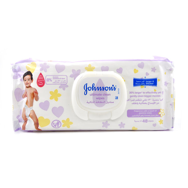 Johnson's Ultimate Clean Wipes 48's
