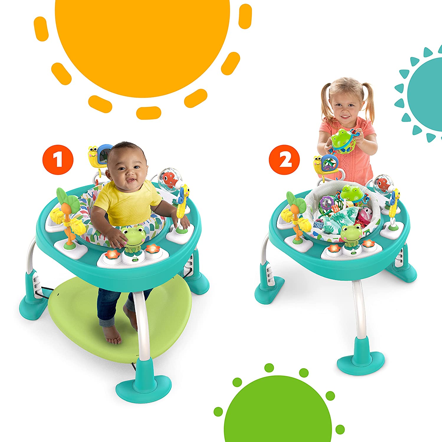 Kids2 Bright Starts Bounce Bounce Baby Activity Jumper - Neutral