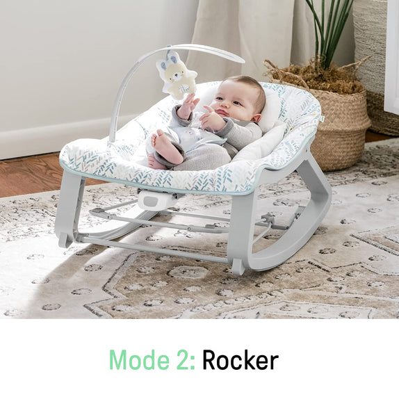 Ingenuity Keep Cozy 3in1 Grow with Me Bounce & Rock Seat  Spruce - MamaApp