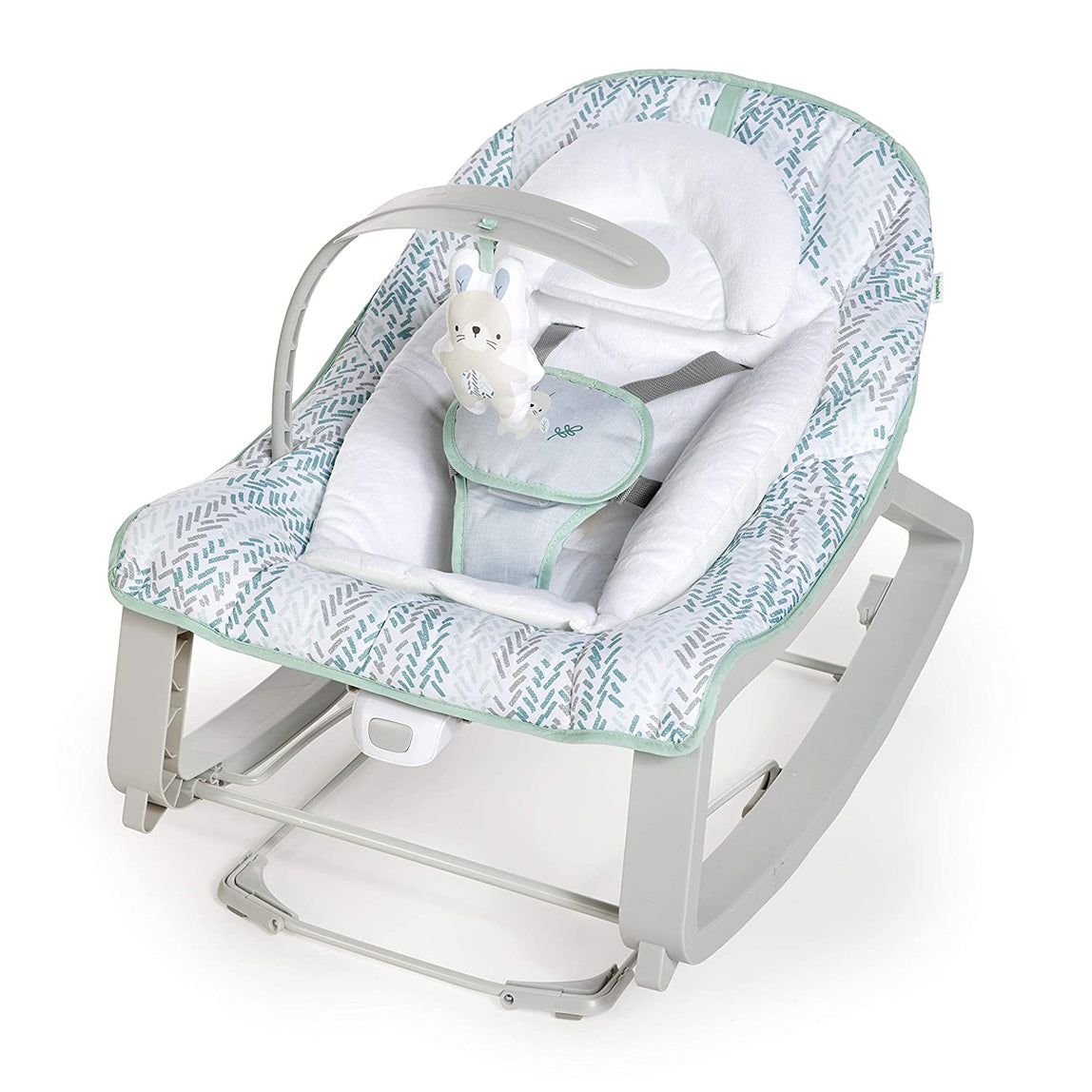 Ingenuity Keep Cozy 3in1 Grow with Me Bounce & Rock Seat  Spruce - MamaApp